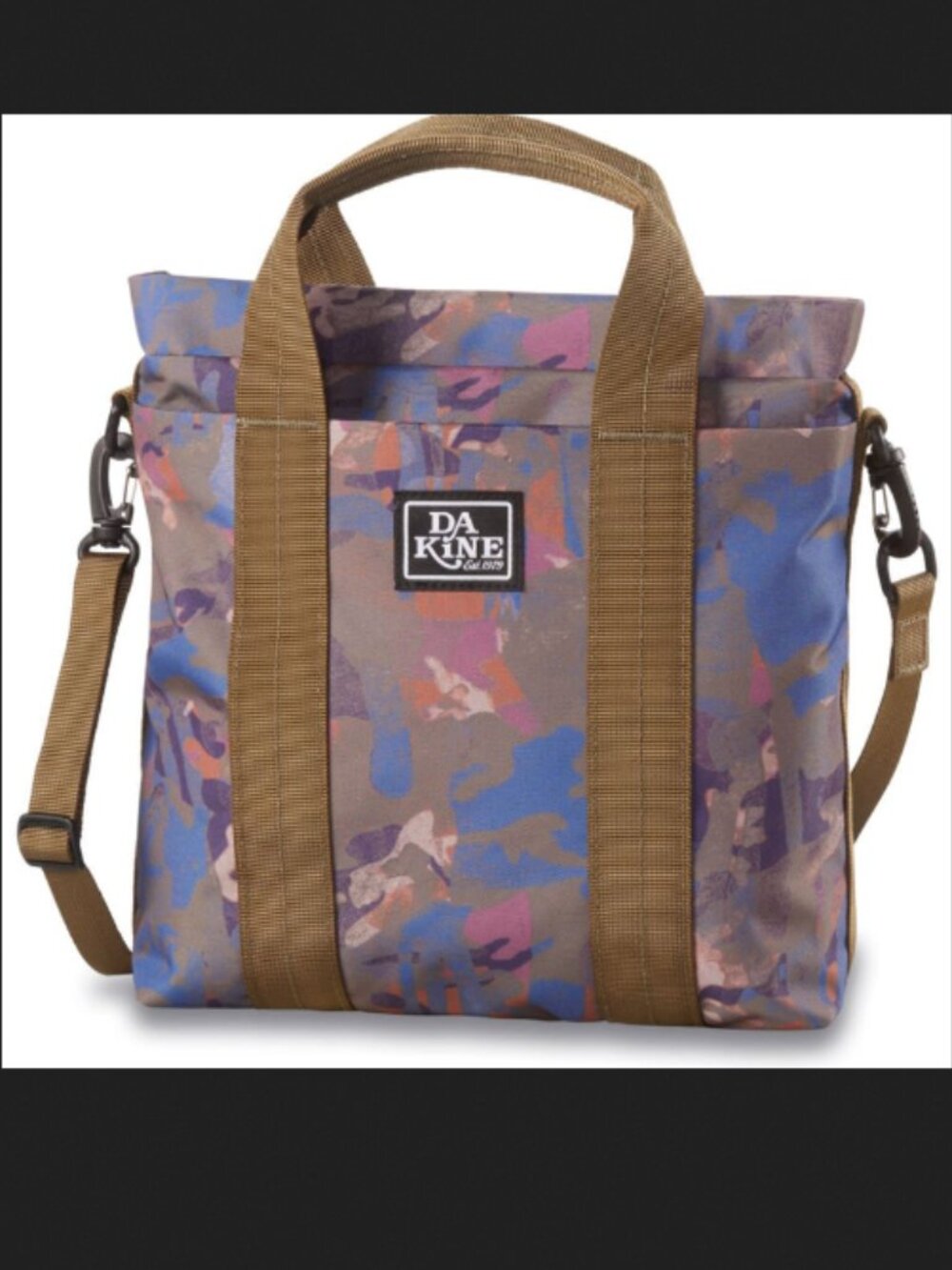 Dakine Jinx Mini Tote Handbag in Pink & Green Haiku Camo